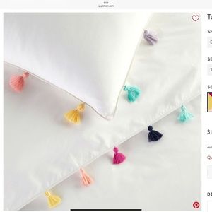 Tassel Duvet Cover & Sham Set